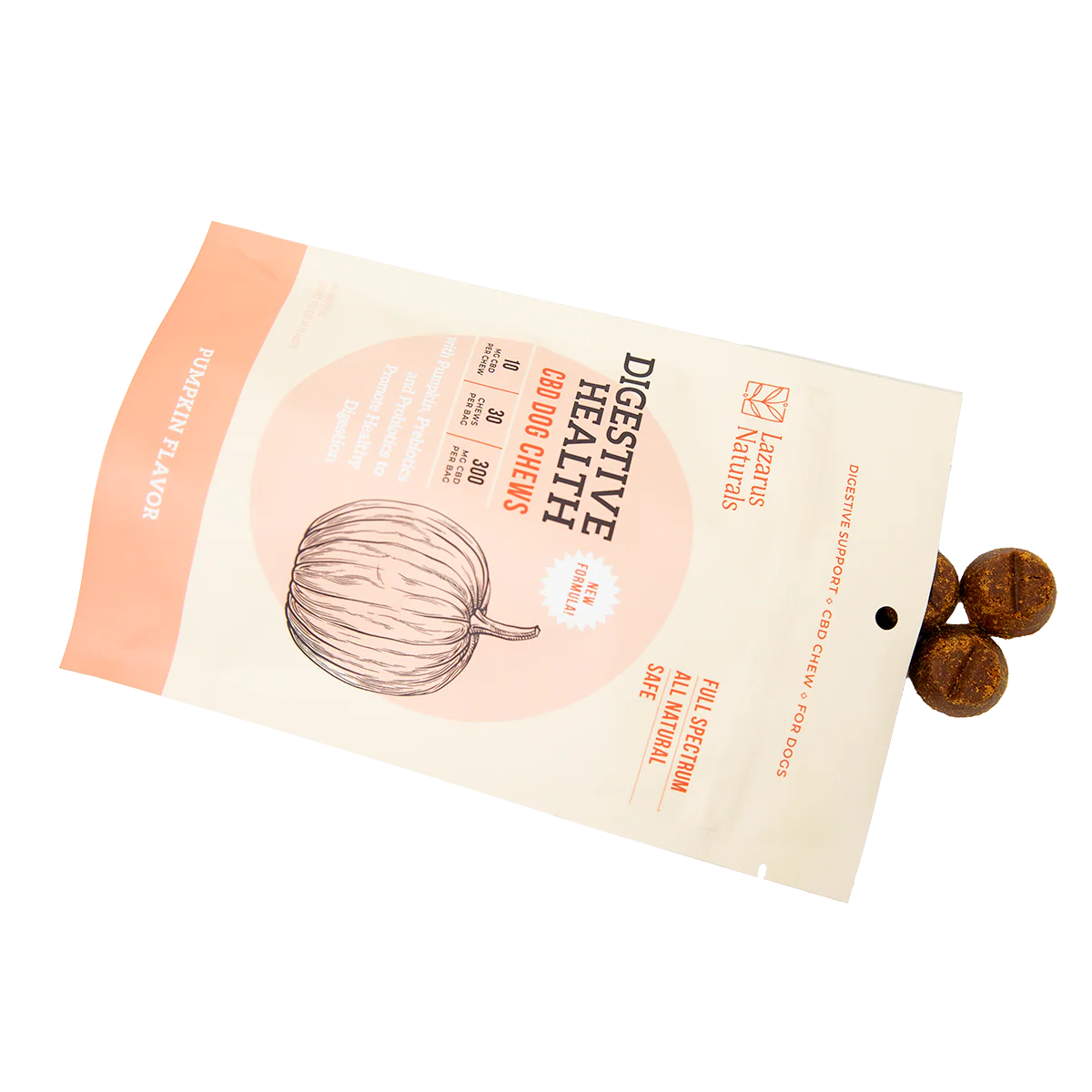 Lazarus CBD Digestive Soft Chews- Pumpkin