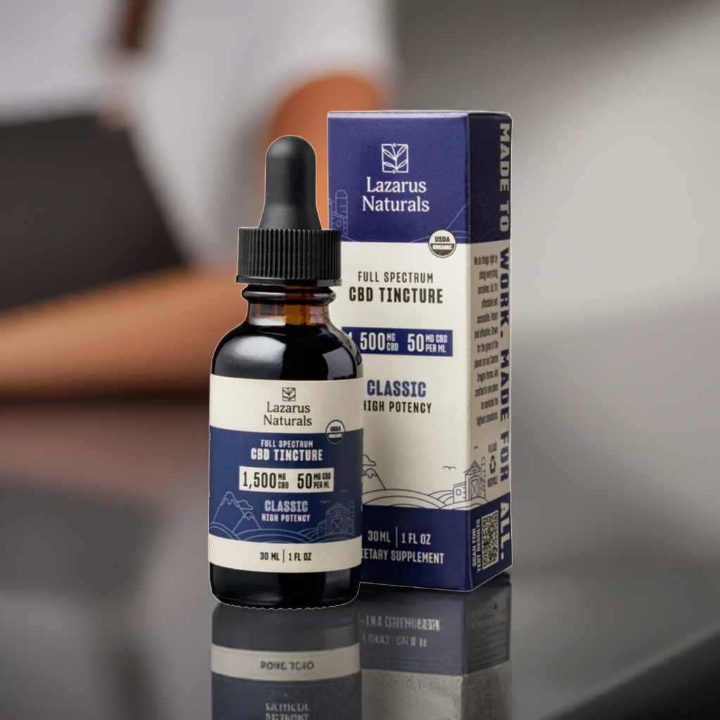 Full Spectrum, High Potency CBD Oil Tincture For HUMANS (30ML/1500MG CBD)