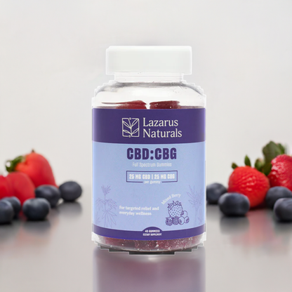 CBD+CBG GUMMIES- Mixed Berry 40 CT